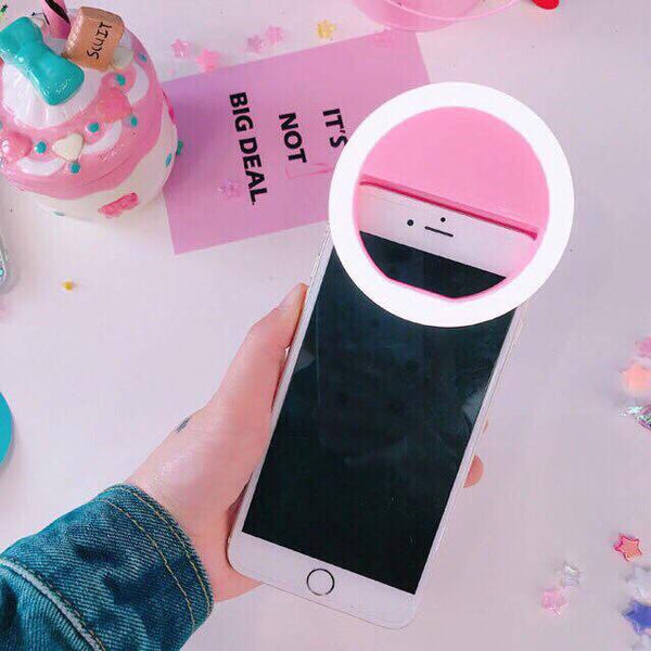 LED Ring Selfie Ring Light RK-12 ( Random Colour )