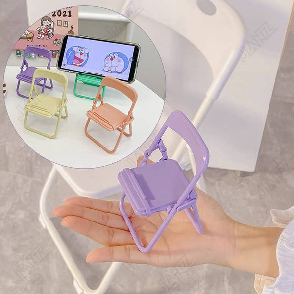 Cute Creative Chair Shape Foldable Phone Holder Stand
