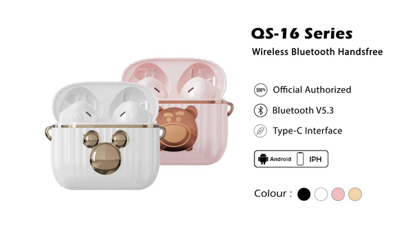Disney QS-16 Wireless Bluetooth Earphone Handsfree