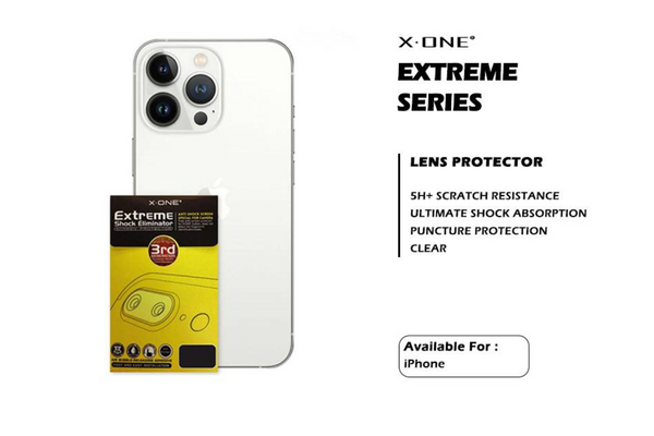 X.One Extreme Series Camera Lens Protector for iPhone 14 Plus Pro Max / 13 12 Mini Pro Max / 11 Pro Max / XS Max XR / 8 7 Plus