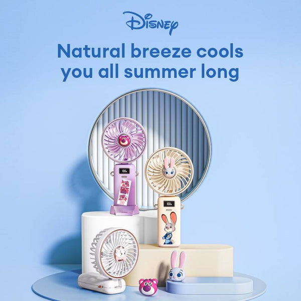 Disney QS-F03 Portable Folding Handheld Phone Holder Mini Fan ( Judy Hopps / Lotso / Marie )