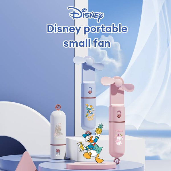 Disney QS-F10 Portable Folding Handheld Power Bank with Mini Fan ( Donald Dock / Marie / Lady )
