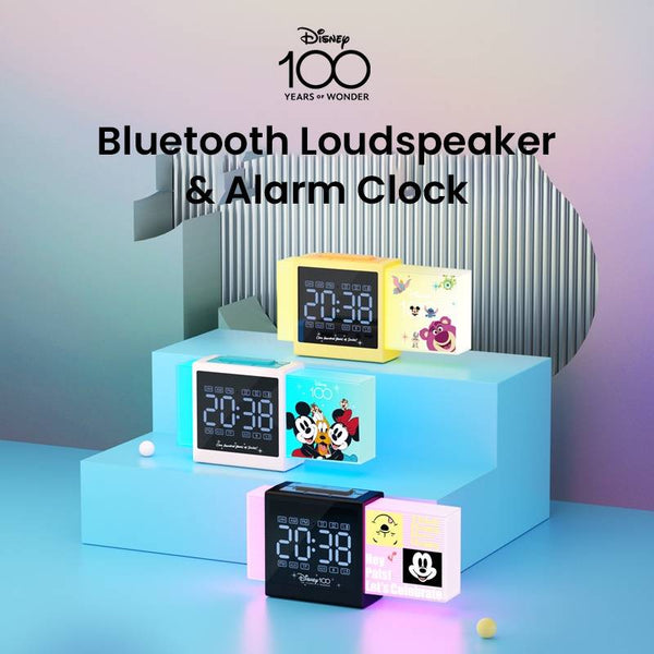 Disney QS-S2 Bluetooth LED Light Alarm Clock Speaker
